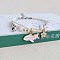 Cute Cartoon Airplane Alloy Enamel Three Layer Multi-strand Charm Bracelets for Women