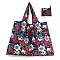 Oxford Cloth Tota Bags, Portable Reusable Shopping Bags, Flower, 42x58cm