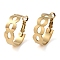 304 Stainless Steel Hoop Earrings, Jewely for Women, Golden, Oval, 26x9mm