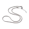 Non-Tarnish 304 Stainless Steel Bone Rope Chain Necklace for Women, Stainless Steel Color, 18.15 inch(46.1cm), Wide: 2.3mm