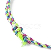 10Pcs 10 Colors Macrame Braided Cotton Cord Bracelets Set BJEW-FZ00009-5