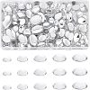 Nbeads 5 Sizes Transparent Acrylic Cabochons TACR-NB0001-24-1