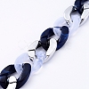 Imitation Gemstone Style Handmade Acrylic Curb Chains AJEW-JB00534-03-2