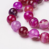 Natural Dyed Agate Beads Necklaces NJEW-F139-12mm-16-2