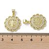 Rack Plating Brass Cubic Zirconia Pendants KK-M272-09G-3