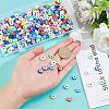 SUPERFINDINGS 320Pcs 8 Colors  Handmade Polymer Clay Beads CLAY-FH0001-17-3