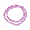 Electroplate Glass Beads Strands EGLA-Q128-13A-2