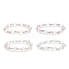 Glass Heart Beaded Stretch Bracelet for Women BJEW-JB08517-1