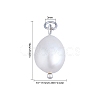 SUNNYCLUE Natural Cultured Freshwater Pearl Pendants PEAR-SC0001-01-2