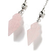 Natural Rose Quartz Pointed Dowsing Pendulums G-K338-12P-02-2