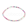 Baking Paint Glass Seed Bead Anklets AJEW-AN00469-7