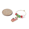 Christmas Theme Alloy Enamel Wine Glass Charms AJEW-JO00178-4