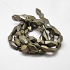 Natural Pyrite Nuggets Beads Strands G-F197-05-3