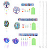 Biyun 3 Sets 3 Style DIY Diamond Painting Wind Chime Kits DIY-BY0001-24-3