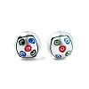 Mahjong Theme ABS Plastic Imitation Pearl Enamel Beads KY-G020-04C-2