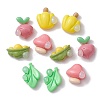 Pearlized Opaque Resin Decoden Cabochons RESI-K034-01-1