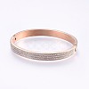 304 Stainless Steel Bangles BJEW-P223-28RG-2