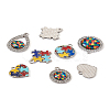 12Pcs 6 Style Zinc Alloy Enamel Pendants FIND-TA0001-63-17