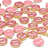 2 Sets 2 Styles Golden Plated Alloy Enamel Charms ENAM-YW0001-28E-4