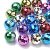 Color Plated Acrylic Beads PACR-R241-02-1