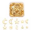 200Pcs 10 Style 304 Stainless Steel Charms STAS-LS0001-40-2