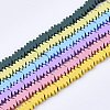 Spray Painted Non-magnetic Synthetic Hematite Beads Strands G-T124-21-1