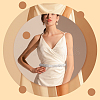 CHGCRAFT Imitation Pearl Bridal Belt for Wedding Dress AJEW-CA0002-04-5