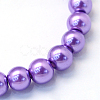 Baking Painted Pearlized Glass Pearl Round Bead Strands X-HY-Q003-4mm-27-2