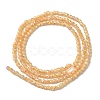 Electroplated Glass Beads Strands EGLA-P055-01A-AB02-3