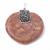 Synthetic Coral Pendants CORA-S023-30-1