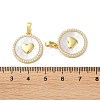 Valentine"s Day Brass Micro Pave Clear Cubic Zirconia Pendants KK-B083-41J-G-3