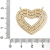 Brass Micro Pave Cubic Zirconia Pendants KK-P280-01G-3