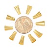 Golden Brass Bead Cone Caps X-KK-E362-G-4