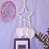 Bohemian Macrame Star Woven Polycotton Wall Hanging Ornaments PW-WG65708-01-3