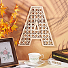 Hollow Wooden 3D Letter Wall Stickers HJEW-WH0043-57A-5