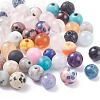 Electroplated Natural & Synthetic Mixed Gemstone Beads G-XCP0009-16-2