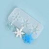 Christmas Theme DIY Snowflake Pendant Silicone Molds DIY-F114-26-1