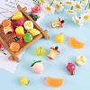 39 Pieces Fruit Resin Charm Pendant Imitation Fruit Charm Hanging Pendant Mixed Shape for Jewelry Necklace Earring Making Crafts JX345A-1