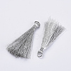 Polyester Tassel Pendant Decorations X-FIND-S262-03-2