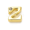 Rack Plating Brass Cubic Zirconia Beads KK-L210-008G-Z-1