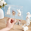 6 Grids Transparent Acrylic Minifigures Display Case with Cover DIY-WH0430-530A-3