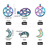 SUPERFINDINGS 20Pcs 2 Style Alloy Pendants FIND-FH0002-38-4