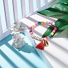 Word Love Beads Stretch Bracelet for Girl Women BJEW-JB07208-01-2