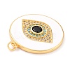 Real 18K Gold Plated Brass Micro Pave Cubic Zirconia Pendants ZIRC-L100-084G-5