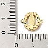 Brass Pave Colorful Cubic Zirconia Connector Charms KK-M278-02B-G-3