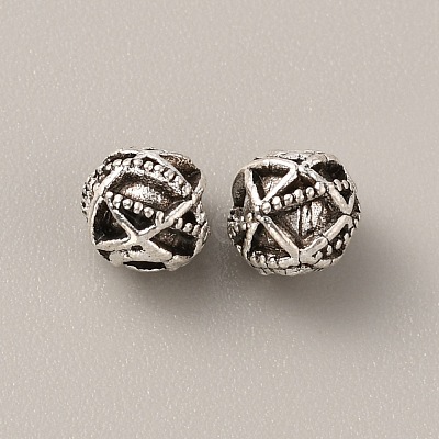 Tibetan Style Alloy Bead FIND-WH0034-46AS-03-1