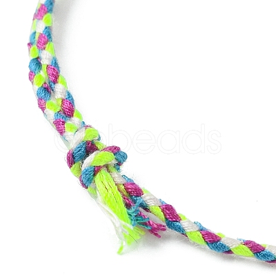 10Pcs 10 Colors Macrame Braided Cotton Cord Bracelets Set BJEW-FZ00009-1