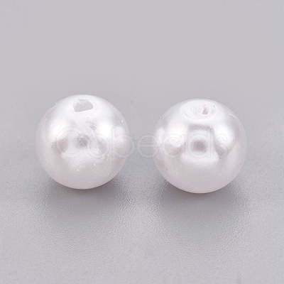 ABS Plastic Imitation Pearl Beads KY-G009-18mm-03-1