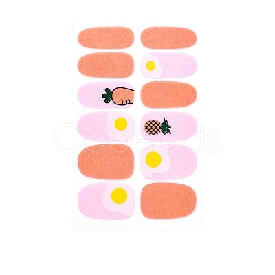 Avocados & Strawberries & Flowers Full Cover Nail Art Stickers MRMJ-T109-WSZ574-1