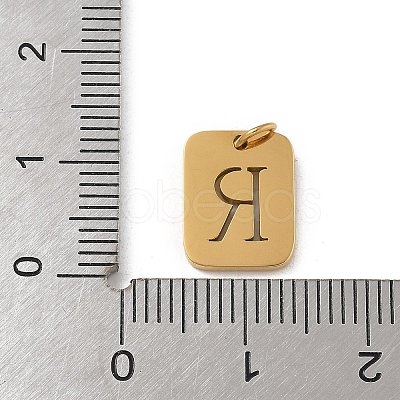 304 Stainless Steel Charms STAS-R001-01G-R-1